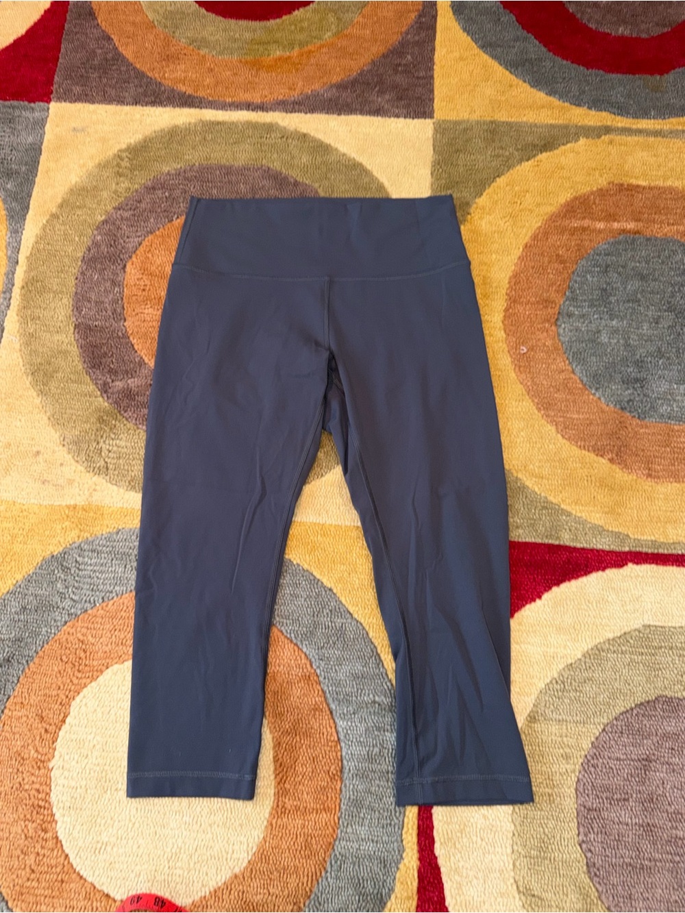 Lululemon Align High Rise Crop Leggings 21” Inseam Dark Grey Size 10